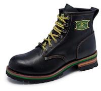 Skechers Men's John Deere: Cascades Leather Lace-up Work Boots, Black, 8 UK