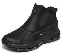 Skechers mens John Deere Men's Slip-ins Midcut Waterproof Chelsea Duckboot With Goodyear Rubber, Black, 9.5 X-Wide