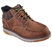 Skechers Men's John Deere Slip Ins Flex Boot Soft MOC Toe Industrial Boot, Dkbr, 13