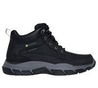 Skechers Respected John Deere Waterproof Mid Top Leather Lace Up Boots- Black, Black, Size 9, Men Black