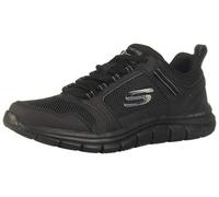 Skechers Mens Track Knockhill 232001-Bbk Black Lace Up Shoes UK 12