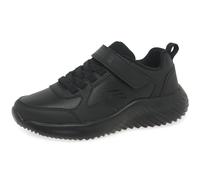 Skechers Boy's Bounder - Power Study Sneaker in Black, Size 2 | Synthetic, Machine Washable