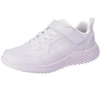 Skechers Boy's Bounder - Power Study Sneaker in White, Size 12.5 | Synthetic, Machine Washable