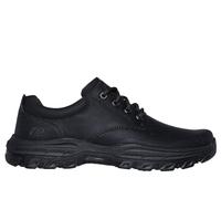 Skechers Men's Knowlson Leland Casual Shoes, Black Leather, 8.5 UK