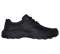 Skechers Men's Knowlson Leland Casual Shoes, Black Leather, 9.5 UK