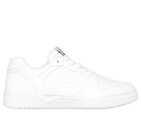 Skechers Men's Koopa Court - Volley Low Varsity Sneaker in White, Size 7.5 | Synthetic/Leather/Textile