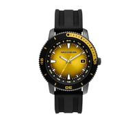 Skechers Men's Lachman Three-Hand Date Black Silicone Watch, Black