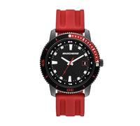 Skechers Men's Lachman Three-Hand Date Red Silicone Watch, Red