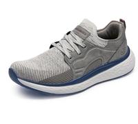 Skechers Men's Lancer Dalton Trainers, Taupe Multi Knit/Synthetic, 13 UK