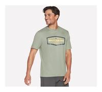 Skechers Men's Latitude Tee T-Shirt, Green, XL