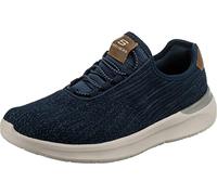 Skechers Men's Lattimore CORINGA Sneaker, Navy Knitted Mesh, 6 UK