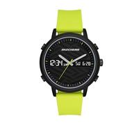 Skechers Men's Lawndale Ana-Digi Green Silicone Watch (Model: SR5212), Green