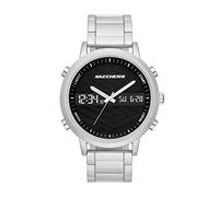Skechers Men's Lawndale Automatic Watch with Alloy Steel Strap, Silver, 22 (Model: SR5175)