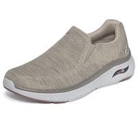 Skechers Men's Arch Fit Crosser Locke Sneaker, Taupe Mesh, 7 UK