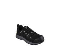 Skechers Men's Malad II Safety Trainers in Black | Size: 6 Skechers Black 6