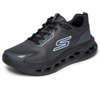 Skechers Mens Max Cushioning Glide-Step Trainers - Black/Blue - UK 9