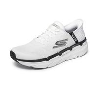 Skechers Men's Max Cushioning Premier Ascendant Slip-On Sneakers, White and Black Textile/Synthetic, 11.5 UK