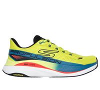 Skechers Men's Max Cushioning Propulsion Sneaker in Lime/Black, Size 11 | Textile/Synthetic, Vegan, Machine Washable