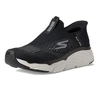 Skechers Men's Max Cushioning Slip-ins-Athletic Slip-on Running Walking Shoes with Memory Foam Sneaker, Black/White, 11 D (M)