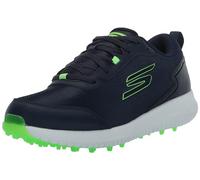 Skechers Men's Max Fairway 4 Lightweight Spikeless Golf Shoe, Navy/Lime, 12 UK