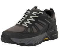 Skechers Men's Max Protect Sherwood Ridge Sneaker, Black Leather/Synthetic/Charcoal Trim, 8 UK