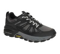 Skechers Men's Max Protect Sherwood Ridge Sneaker, Black Leather/Synthetic/Charcoal Trim, 9 UK