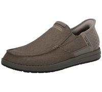 Skechers Men's Melson-Bentin 210596 Moc Toe Casual Slip-Ins, Beige, 13 UK