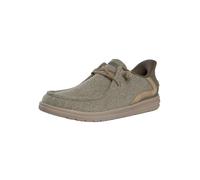 Skechers Slip Ins Melson KHK Khaki Mens Slip-on Shoes 210959 in a Plain Textile in Size 9
