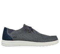 Skechers Men's Melson - Raymon Sneaker in Blue, Size 7 | Textile/Leather/Synthetic, Machine Washable