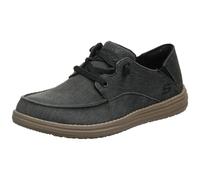 Skechers mens Melson-volgo Canvas Slip on Moccasin, Black, 10.5 US