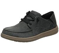 Skechers Men's Melson Volgo Slip-On Loafer, Black/Black, 8 UK