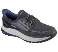 Skechers Men's Meroe Alden Sneaker, Black Knit/Synthetic, 7.5 UK