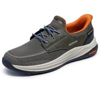Skechers Men's Meroe-Alden Sneaker, Olive, 8.5 UK