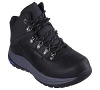 Skechers Slip Ins Tex Meroe BLK Black Mens Outdoor Walking Boots 205285 in a Plain Man-made in Size 9
