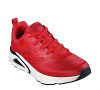 Skechers Mens Mesh Print Overlay Low Top Trainers in Red - Size UK 6