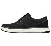Skechers Men's Moreno Canvas Oxford Shoe, Black/Black, 13 UK Wide
