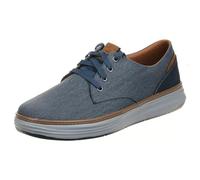 Skechers Mens Moreno Canvas Oxford Shoe, Blue NVY 417, 6 UK