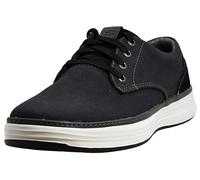 Skechers Men's Moreno Canvas Oxford Shoe, xx, Black, 12 Wide