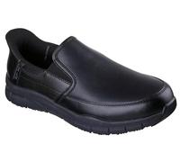 Skechers Men's Nampa Broxtin Medical Service Shoe, Black Leather/Synthetic, 13 UK