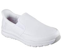 Skechers Men's Nampa Broxtin Medical Service Shoe, White Leather/Synthetic, 12 UK