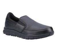 Skechers Men's NAMPA Groton Loafer, Black Synthetic/Pu, 12 UK