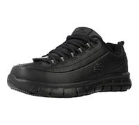 Skechers Women's Sure Track - Trickel Work Shoes,Black Leather,5 UK