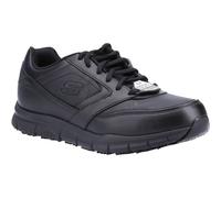 Skechers Men's Nampa Sneaker, Black Synthetic/Pu, 6 UK