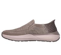 Skechers Men's Neville-Rovelo Slip-in Sneaker, Taupe, 7 UK Wide