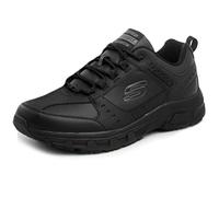 Skechers Men's Oak Canyon - Redwick Trainers, Black Leather Synthetic Textile Black Trim , 8 UK