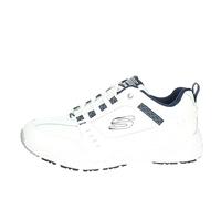 Skechers Men's Oak Canyon - Redwick Trainers, White Leather Synthetic Textile Navy Trim , 7 UK