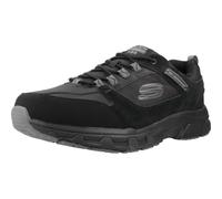 Skechers Men's Oak Canyon Rydell Hiking Shoe, Black Suede/Synthetic/Blue Trim, 8.5 UK