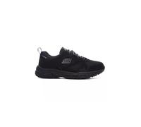 Skechers Men's 237348 BBK Trekking Low Cut, Black Leather/Textile/Trim, 11 UK