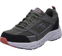 Skechers Men's Oak Canyon Verketta Sneaker, Olive Leather/Mesh/Black Pu/Trim, 7 UK