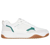 Skechers Men's Odyssey - On the Way Sneaker in White/Green, Size 8.5 | Leather/Synthetic/Textile